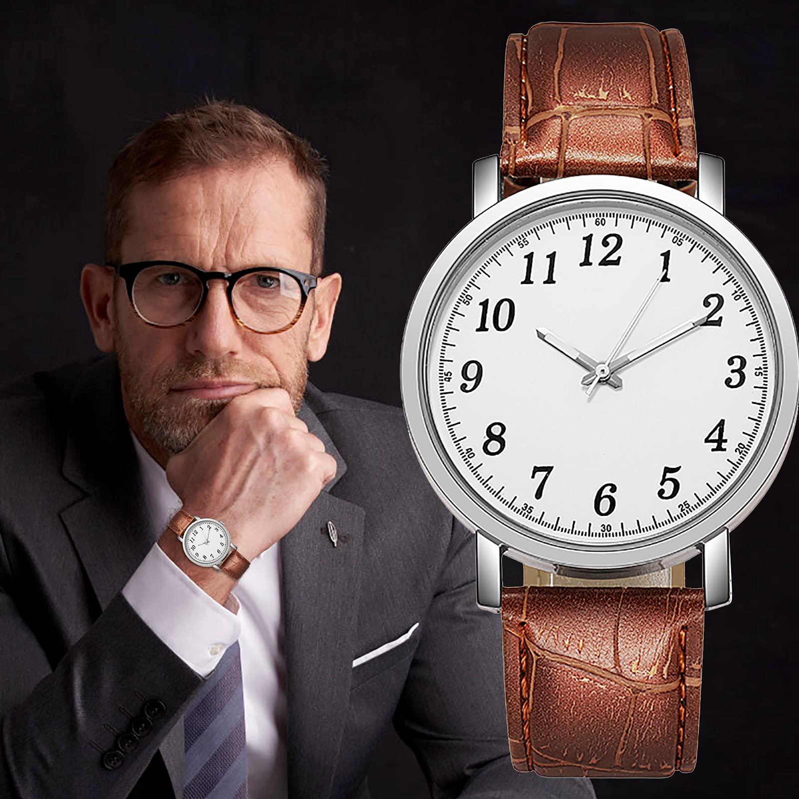 Годинник Generisch Luxury Хронограф Жіночий Чоловічий Подарунок Кварцовий Цифровий Ювелірний Прикраса, фото №2