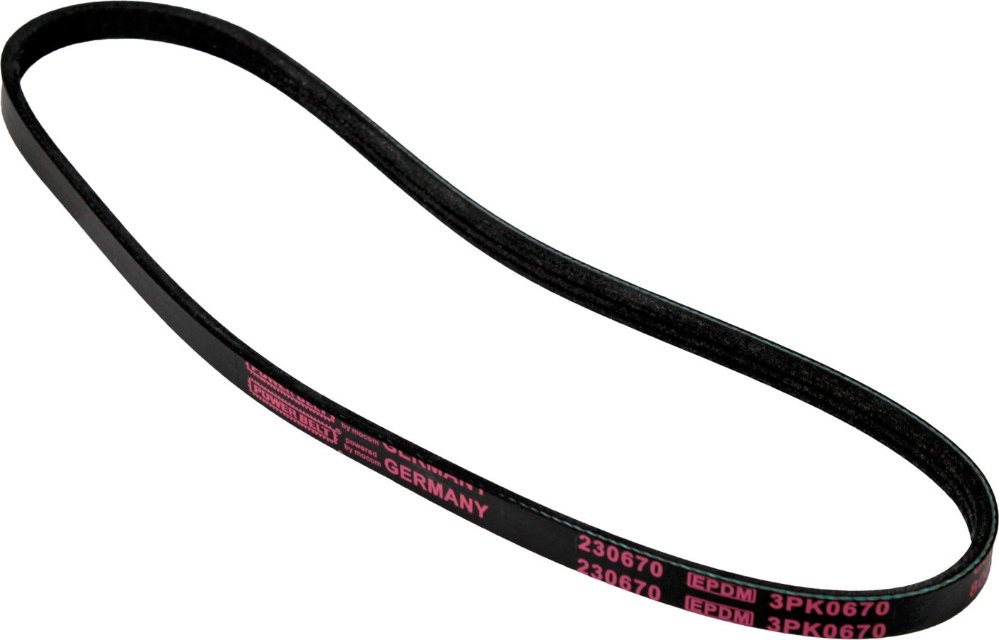 Ремінь поліклиновий 3PK670 Mapco генер Fiat Brava з95-01р.в. (1.6) 230670, фото №1