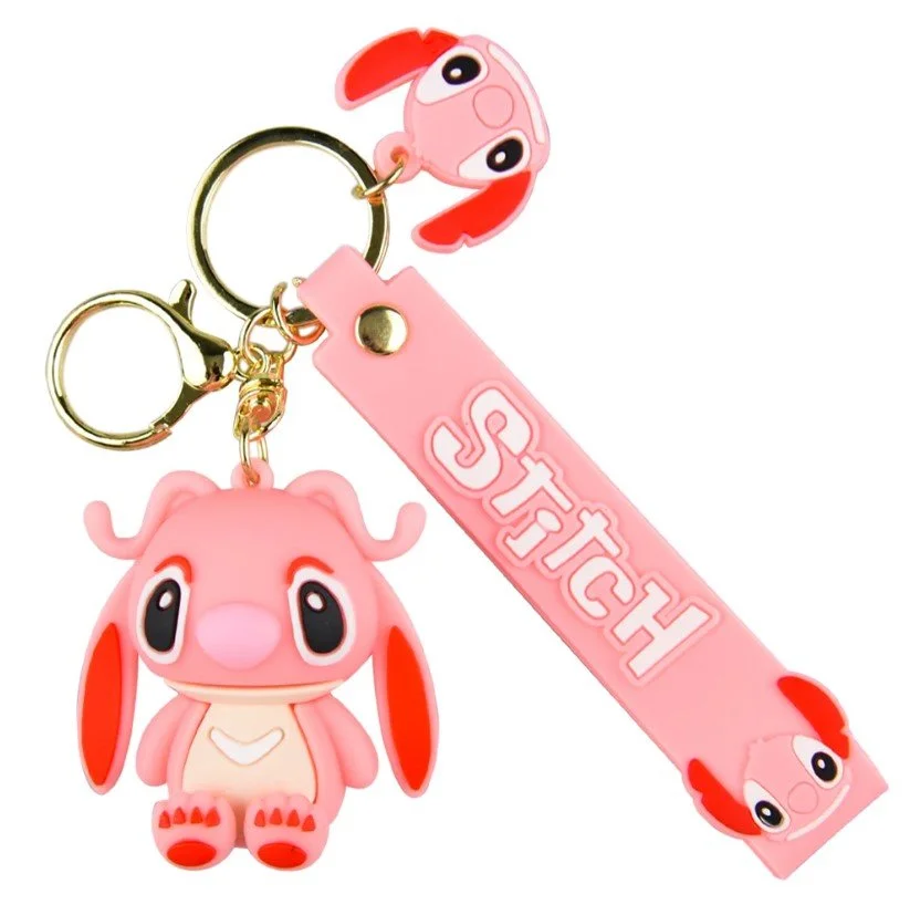 Брелок Ліло та Стіч рожевий з довгими вухами дитячий брелок на рюкзак, ключі 5 см, фото №2 Брелок Ліло та Стіч рожевий з довгими вухами дитячий брелок на рюкзак, ключі 5 см, фото №2