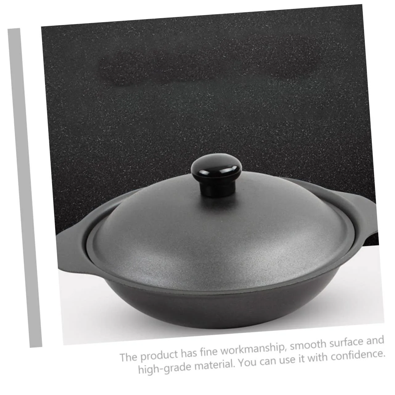 Кастрюля для запекания VICASKY керамическая с крышкой для риса и курицы глиняная, фото №6