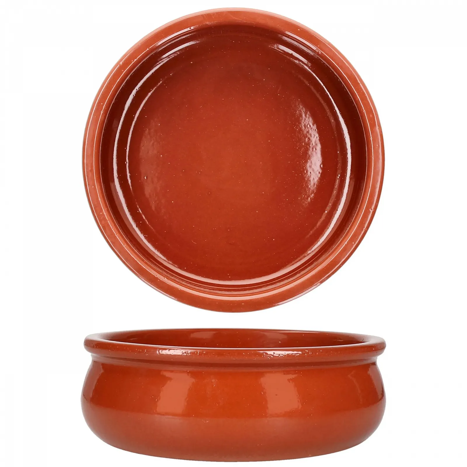 Миска MamboCat Berlin Cazuela, 15.7 см, M, красно-коричневая, набор 6 шт., фото №3