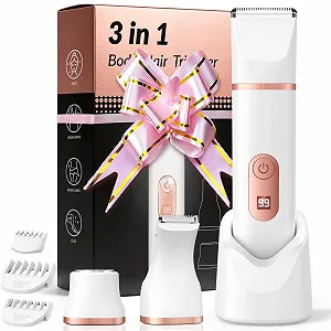 Електробритва жіноча 3-в-1 IPX7 Керамічні леза USB Біла - Фото 1