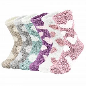 Носки, 6 пар Теплые носки женские 39-42 35-38, Пушистые носки, Носки для сна женские, Носки с стопперами, Пушистые носки, Носки для сна, Толстые носки, Зимние носки, Теплые носки в подарок - Фото 1