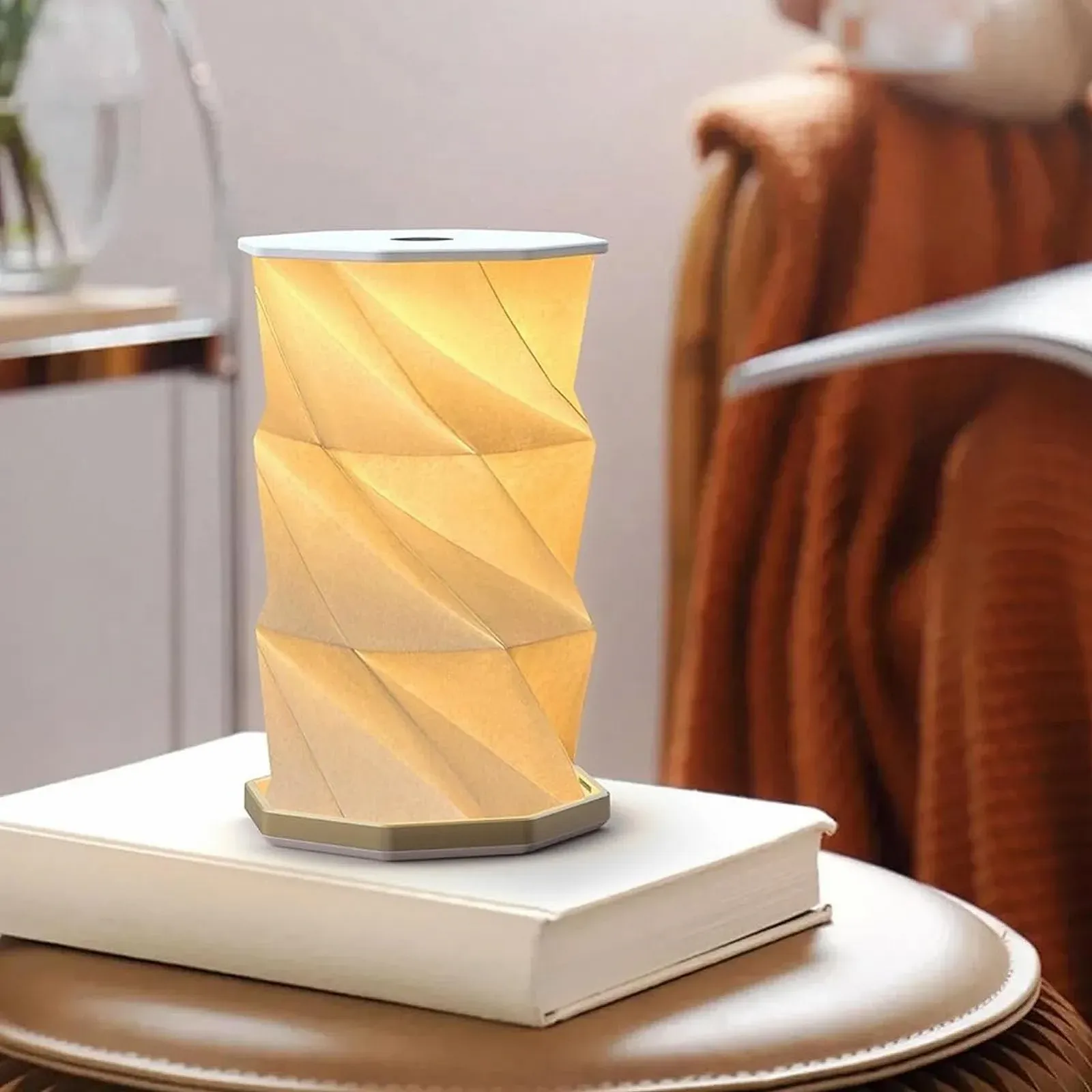 Настільна лампа VBESTLIFE Foldable паперова складана акумуляторна LED, фото №8