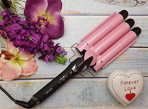 Купить Тройная плойка Gemei GM 1956 Розовая - Фото 1 Тройная плойка Gemei GM 1956 Розовая - Фото 1