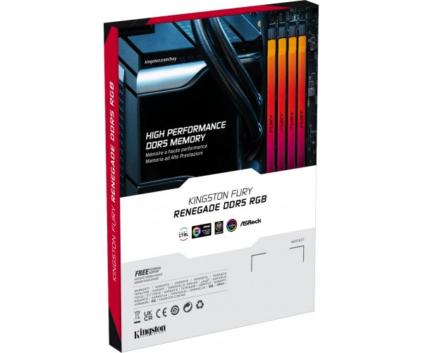 Модуль пам яті DDR5 2x48GB/6000 Kingston Fury Renegade RGB (KF560C32RSAK2-96), фото №8 Модуль пам яті DDR5 2x48GB/6000 Kingston Fury Renegade RGB (KF560C32RSAK2-96), фото №8