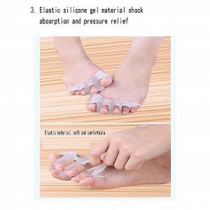 Разделитель для пальцев ног Гелевый CAZARU для перекрывающихся пальцев ног, прост в носке в обуви. synthetic.ua - Фото 1