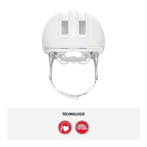 Шлем Urban ABUS HUD-Y с LED подсветкой и магнитной застежкой synthetic.ua - Фото 1