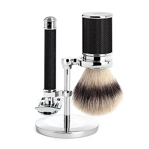 Набор для бритья MÜHLE Traditional Silvertip Fibre Black Metal - Фото 1