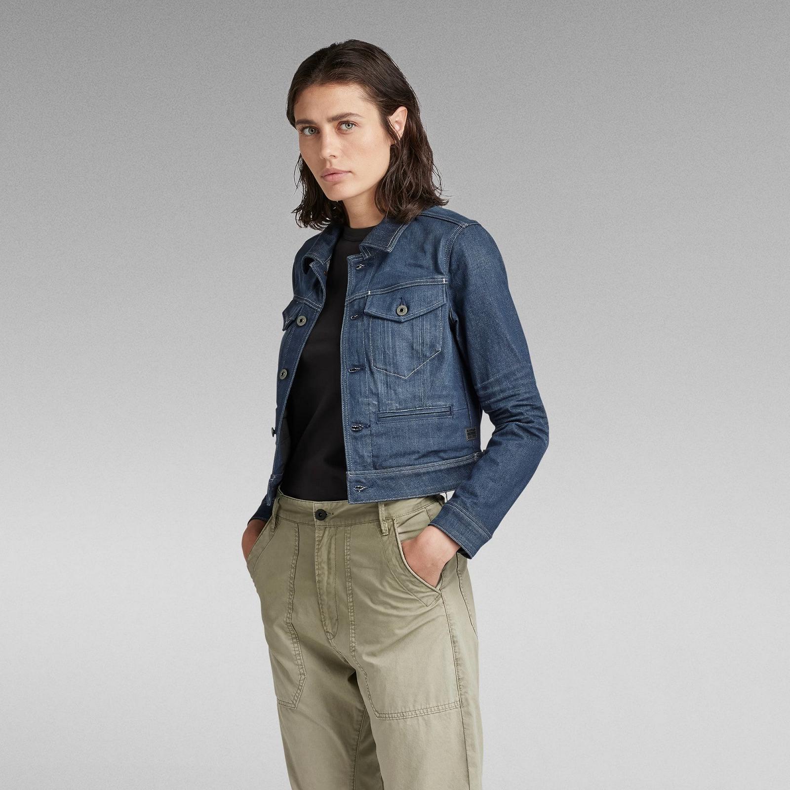 Женская джинсовая куртка G‑Star D‑Staq Panzer Stretch Denim Organic - S, фото №2 Женская джинсовая куртка G‑Star D‑Staq Panzer Stretch Denim Organic - S, фото №2