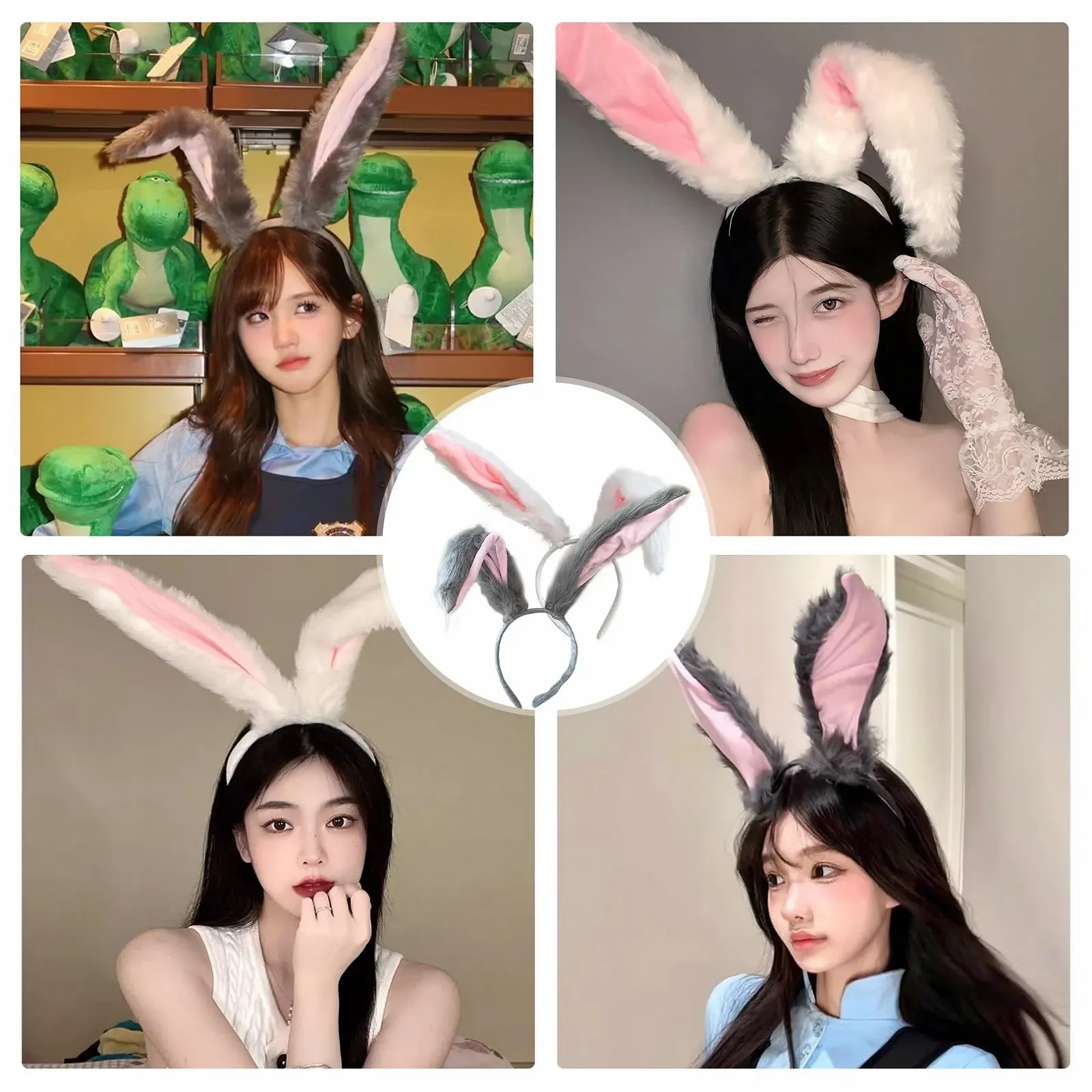 Обруч Вушка Кролика xianshi, 2 шт., фото №3