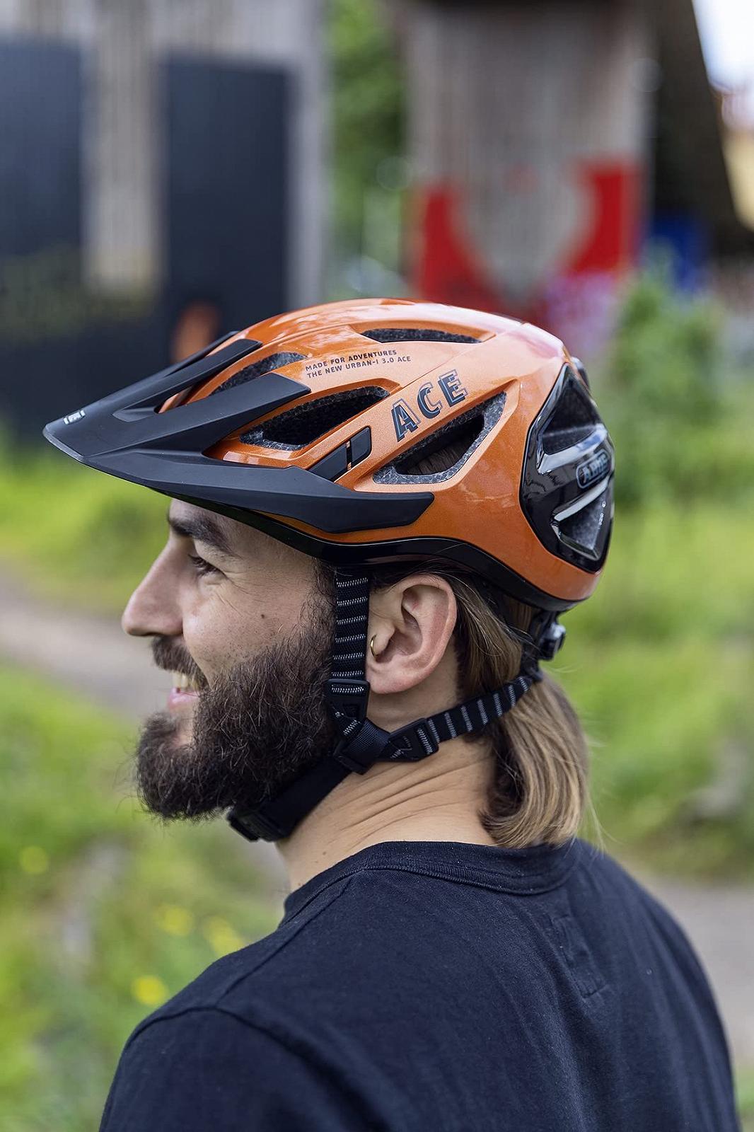 Шлем ABUS Urban-I 3.0 ACE Городской Велосипедный с LED Задним Фонарем, фото №5