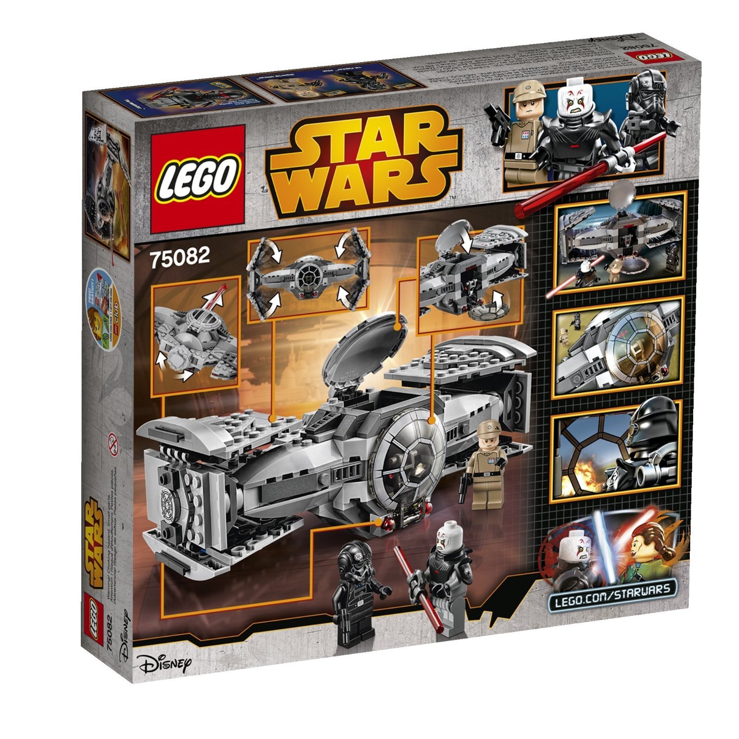 Конструктор LEGO Star Wars 75082 TIE Advanced Prototype, фото №3