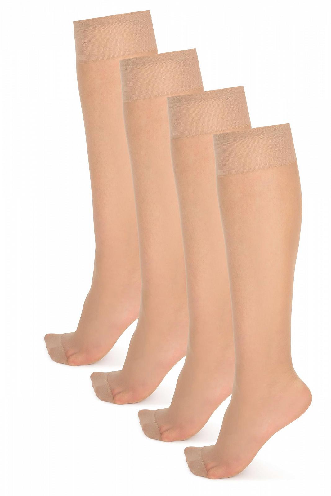 Носки NOQ Прозрачные матовые тонкие женские, носки до колена, элегантный стиль, удобные, толщина 15 Denier, BOX4, фото №1