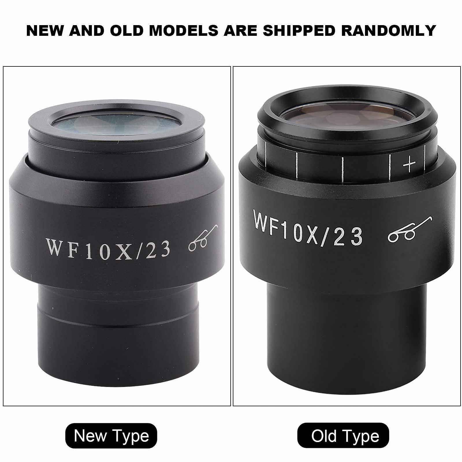 Окуляр для мікроскопа WF10X/23 Ширококутний, з широким полем зору 30 мм, біло-чорний, фото №8