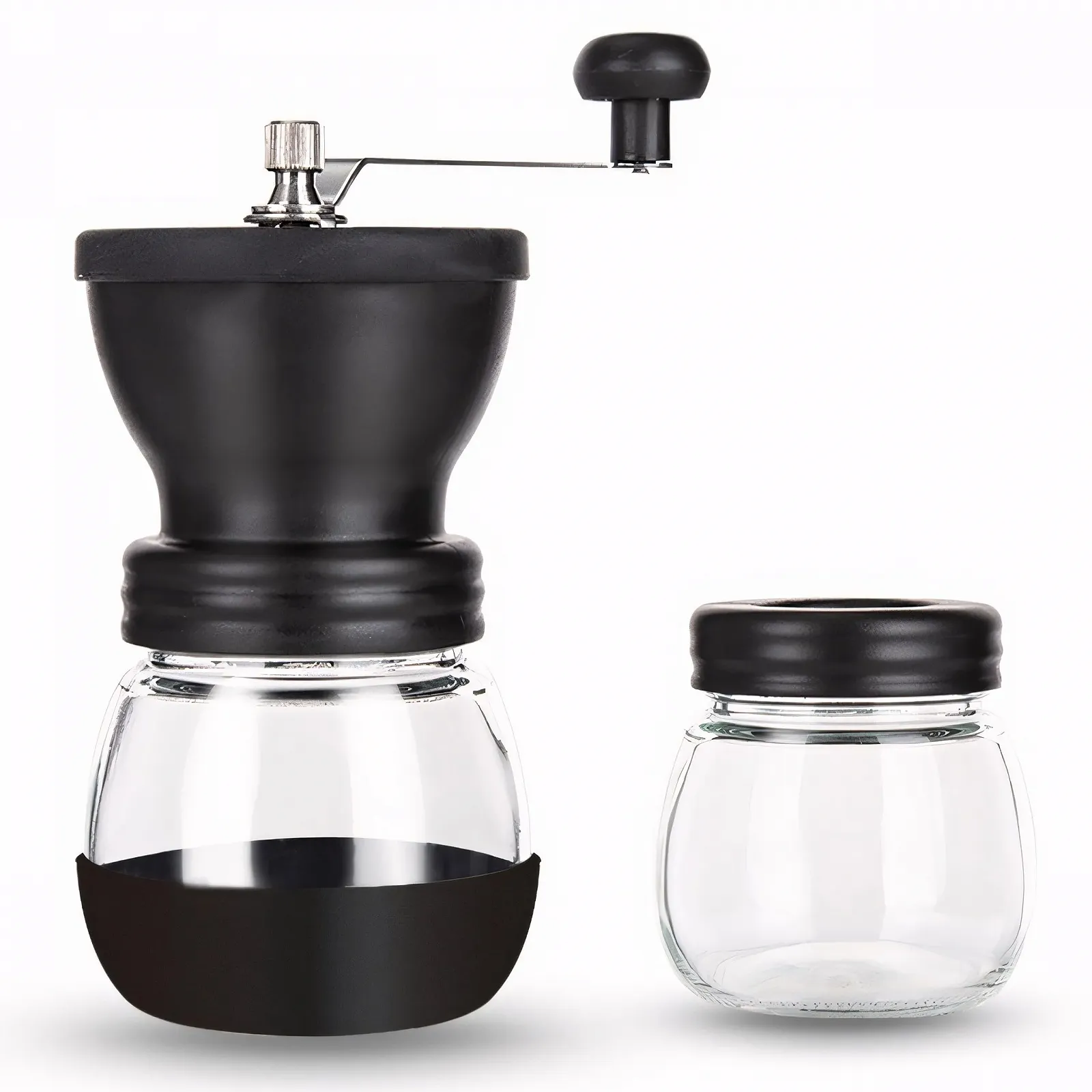 Ручна кавомолка Retoo Ceramic Grinder, млин для крупного та дрібного помелу, ручний млин, нержавіюча сталь, кавові зерна, перечниця, лезо, чаша, контейнер для зберігання, чорний, фото №2 Ручна кавомолка Retoo Ceramic Grinder, млин для крупного та дрібного помелу, ручний млин, нержавіюча сталь, кавові зерна, перечниця, лезо, чаша, контейнер для зберігання, чорний, фото №2