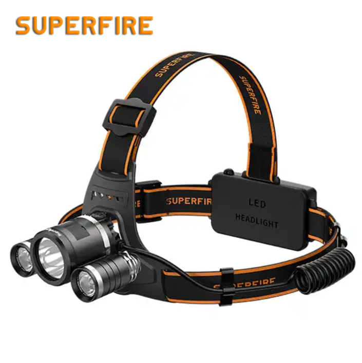 Фонарь налобный аккумуляторный HL33 SuperFire 500 Lumen, фото №1 Фонарь налобный аккумуляторный HL33 SuperFire 500 Lumen, фото №1