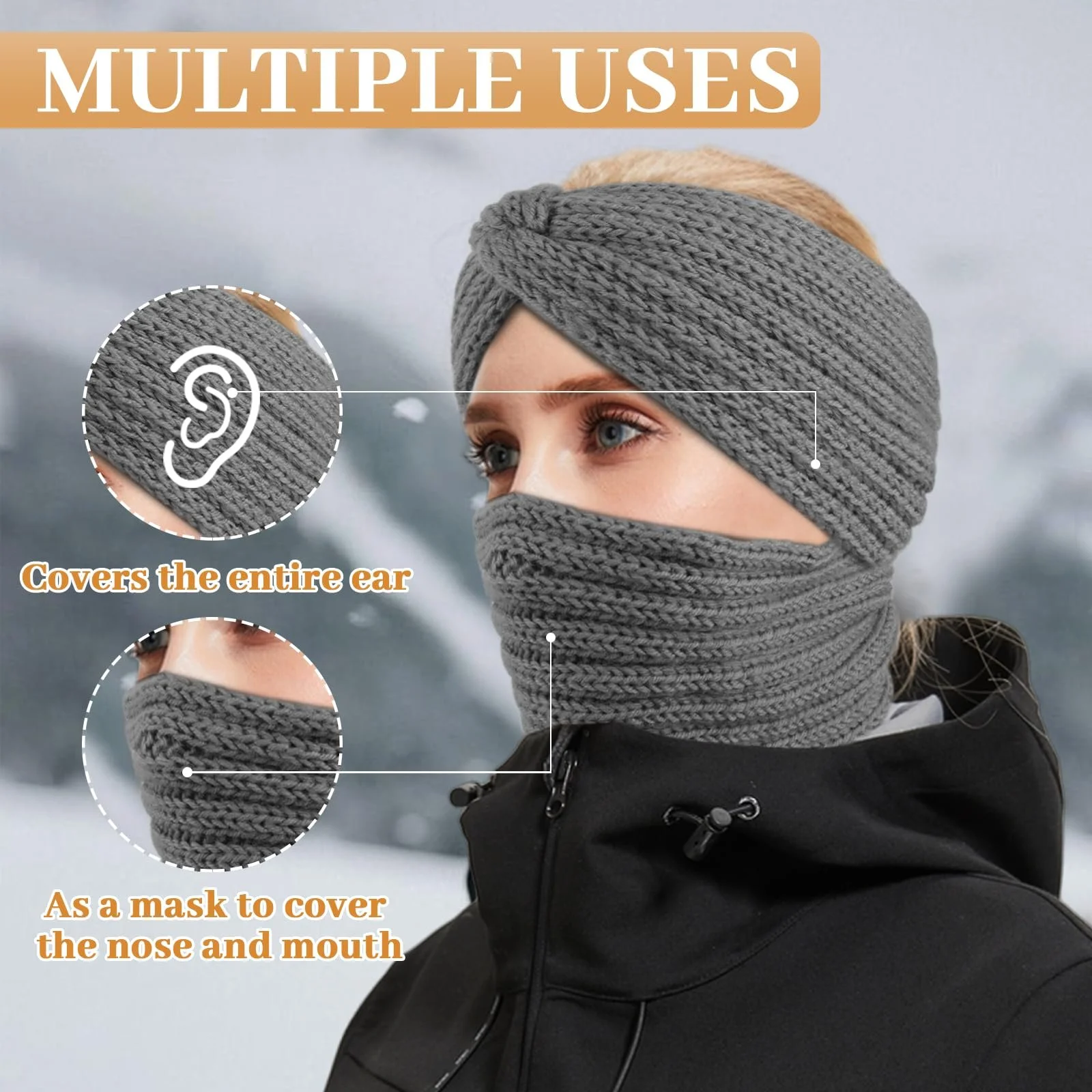 Пов'язка Kavya Зимова для жінок, фото №2