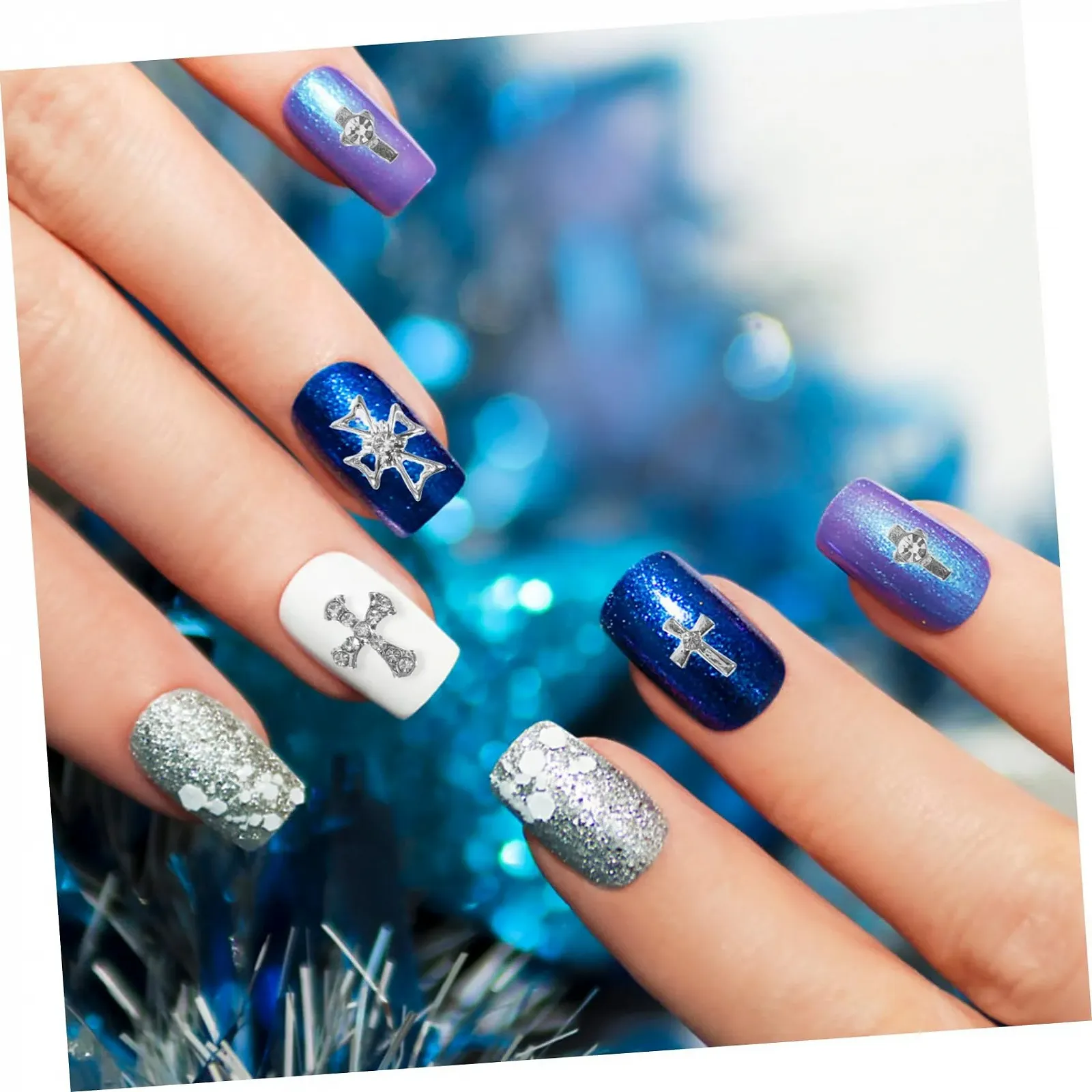 Прикраса для манікюру Хрестики Mikinona, 80 шт, фото №7