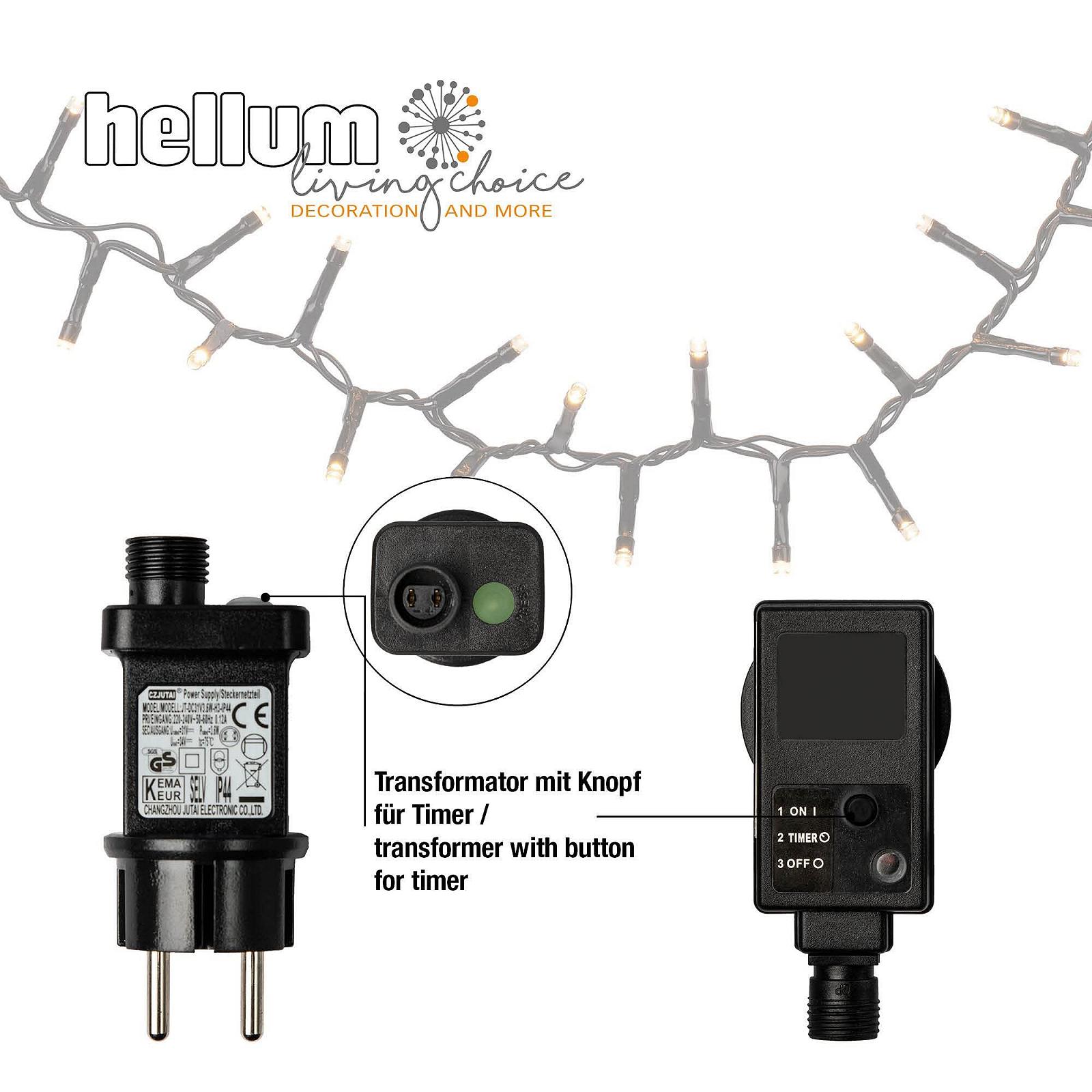 LED Гірлянда Hellum Кластер 530179 7.38 м 370 LED теплий білий, фото №4