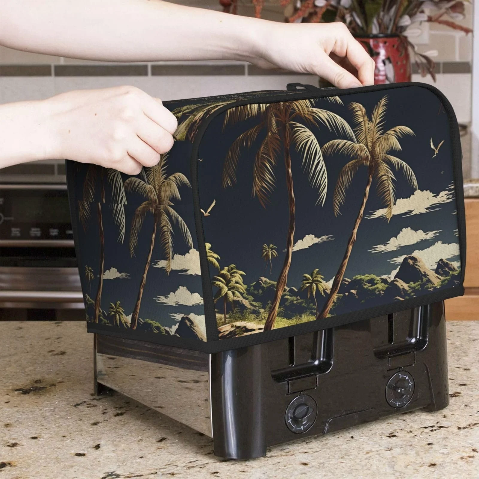 Чохол для тостера на 2 скибочки Universal Brotbackmaschine Abdeckungen Palme, фото №7 Чохол для тостера на 2 скибочки Universal Brotbackmaschine Abdeckungen Palme, фото №7