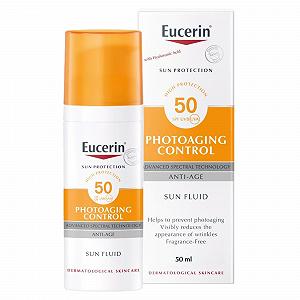 Сонцезахисний флюїд Eucerin Sun Fluid Anti-Age SPF 50 мл - Фото 1