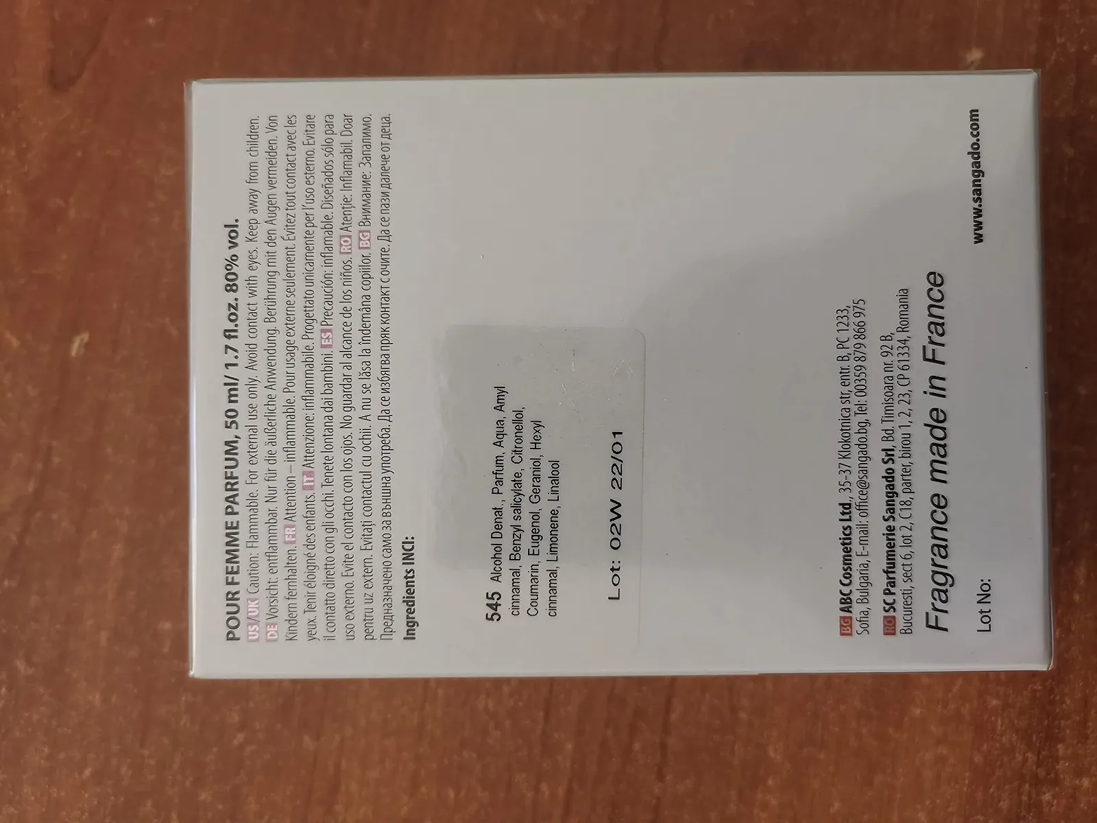 Парфюмированная вода SANGADO Engelsgenuss 50 мл Код 545, фото №10 Парфюмированная вода SANGADO Engelsgenuss 50 мл Код 545, фото №10