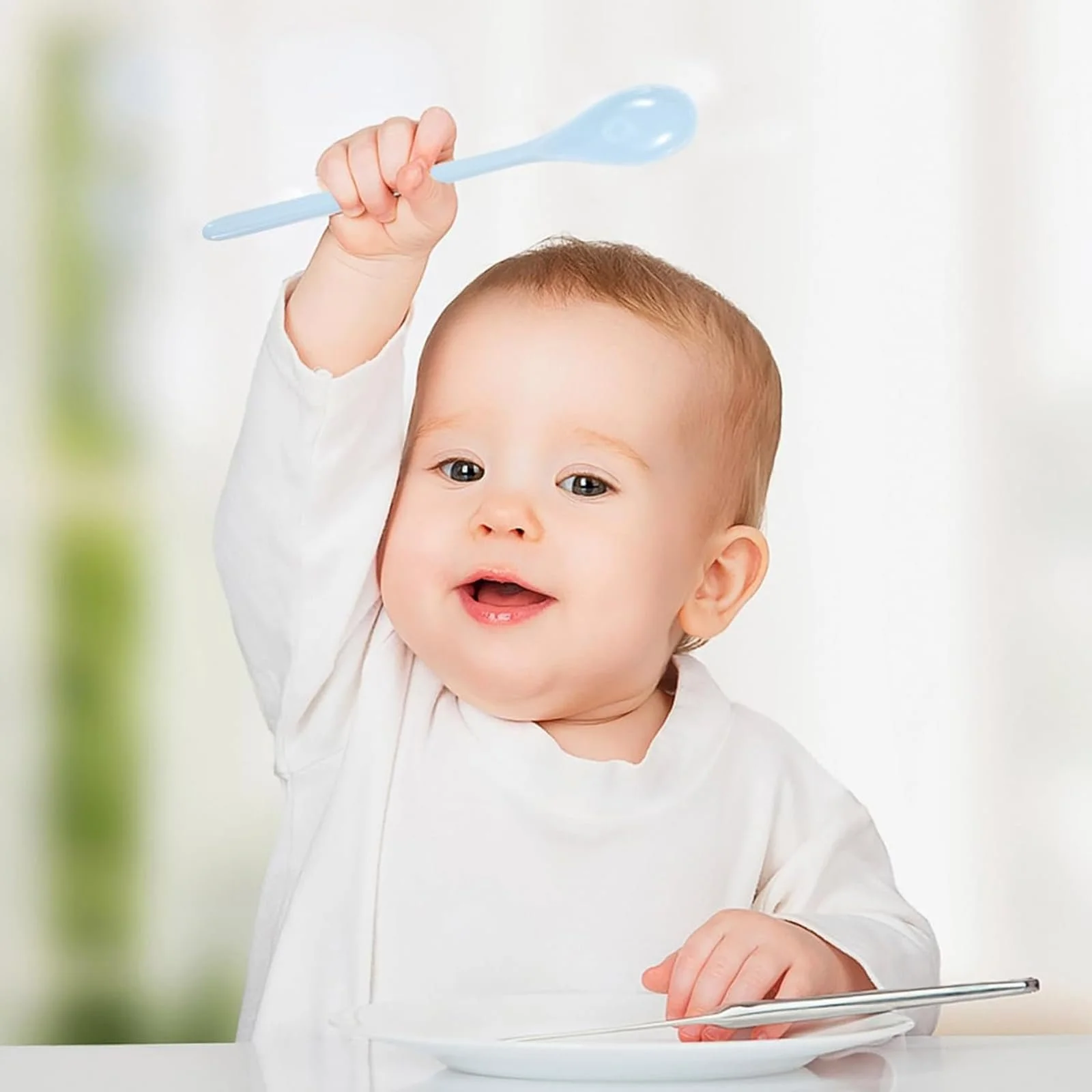 Ложка для джема LINTRA 5 штук, легко моется, прочная пластиковая ложка для льда, ложка для яиц, цвет перламутра, удобная ручка, ложка для десертов, для ресторанов, дома, кафе, фото №7