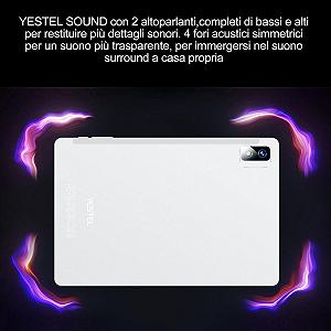 Планшет 10.1" Full HD YESTEL T10 4/64Gb 8 ядер Android 11 8000 mAh Сріблястий synthetic.ua - Фото 1