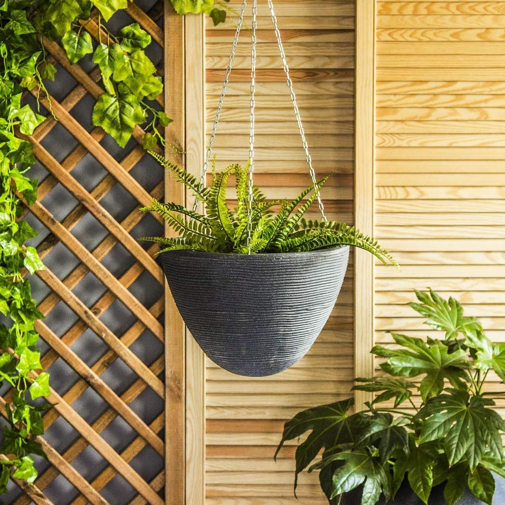 Підвісний кошик Koopman Пластиковий 33 см Декоративний, фото №3