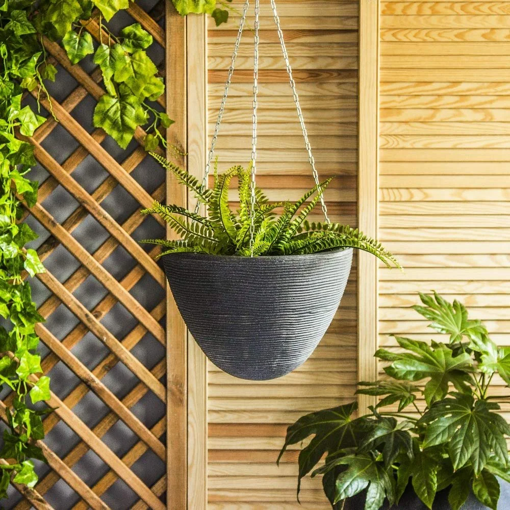 Подвесная корзина Koopman Пластиковая 33 см Декоративная, фото №3 Подвесная корзина Koopman Пластиковая 33 см Декоративная, фото №3