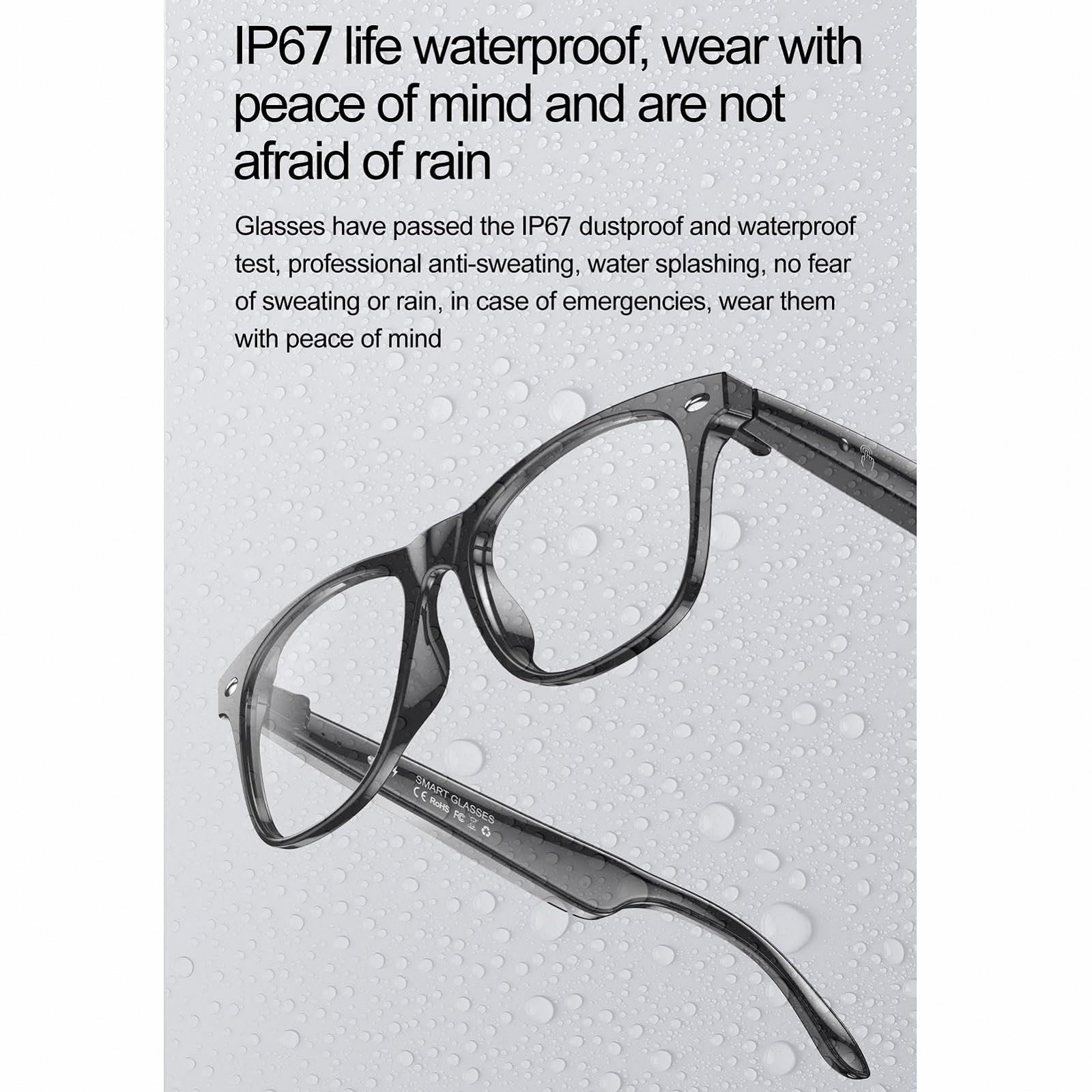 Умные очки-переводчик Bluetooth Водонепроницаемые 163 языка Поддержка приложений, фото №5