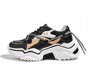 Кросівки на платформі LUCKY STEP Жіночі Різнобарвні Ретро Масивні Кросівки Dad Shoes Модні Різнокольорові для повсякденного носіння та ходьби - Фото 1