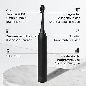Електрична звукова зубна щітка Wondersmile Sonic Toothbrush Twin Pack PRO 4 програми Atomic Rose/Ultimate Black synthetic.ua - Фото 1