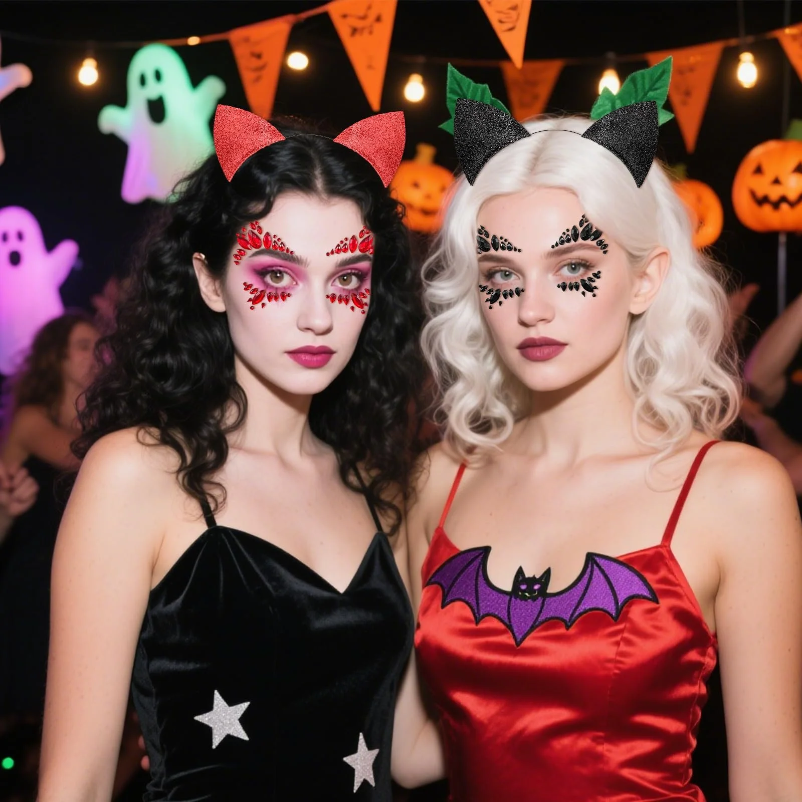 Обруч Вушка кота з блискучими камінцями, фото №5 Обруч Вушка кота з блискучими камінцями, фото №5