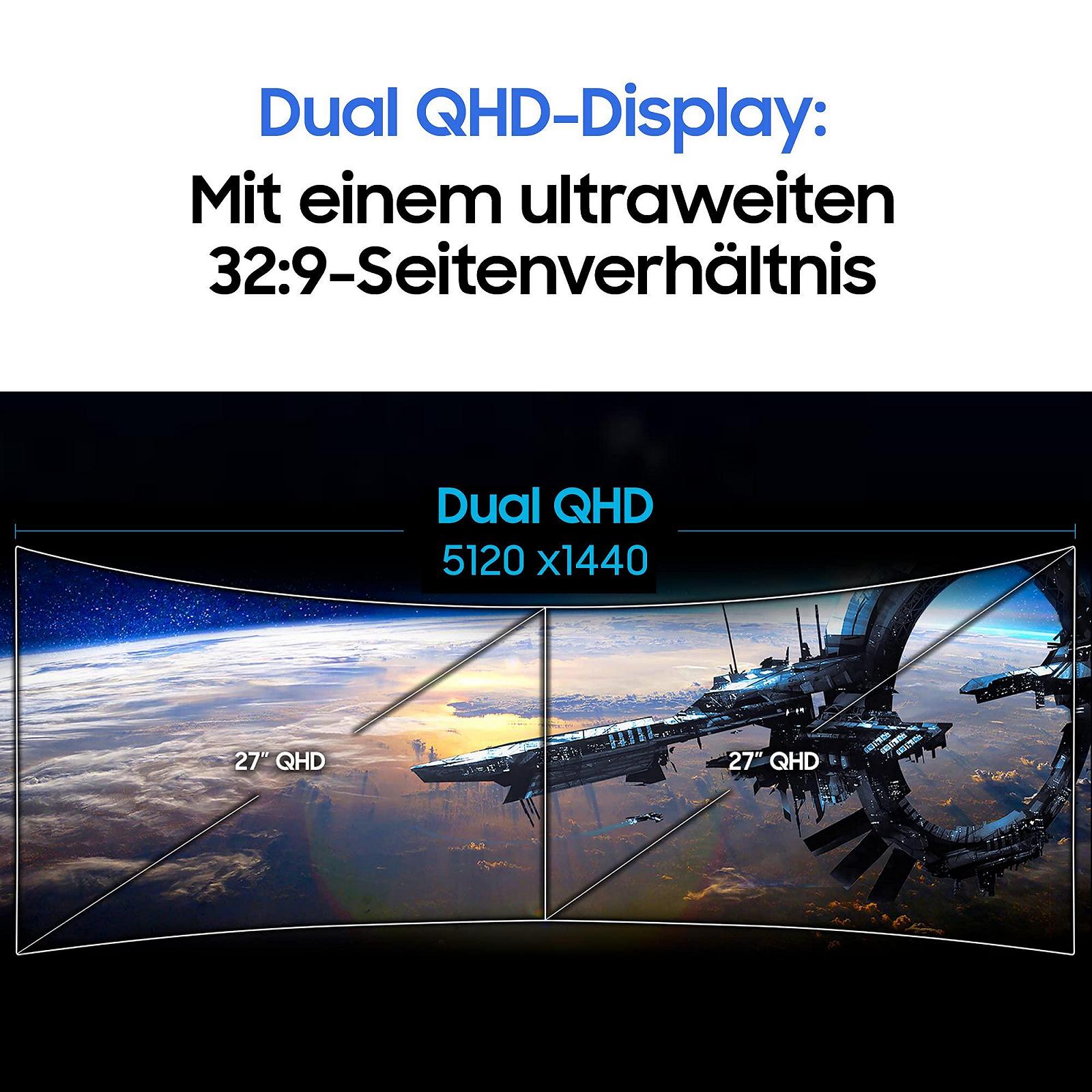 Монітор Samsung Curved C49RG94SSR 124,20 см (49 дюймів) 5120 x 1440 пікселів Dual WQHD 32:9 120 Гц 4ms чорний, фото №5