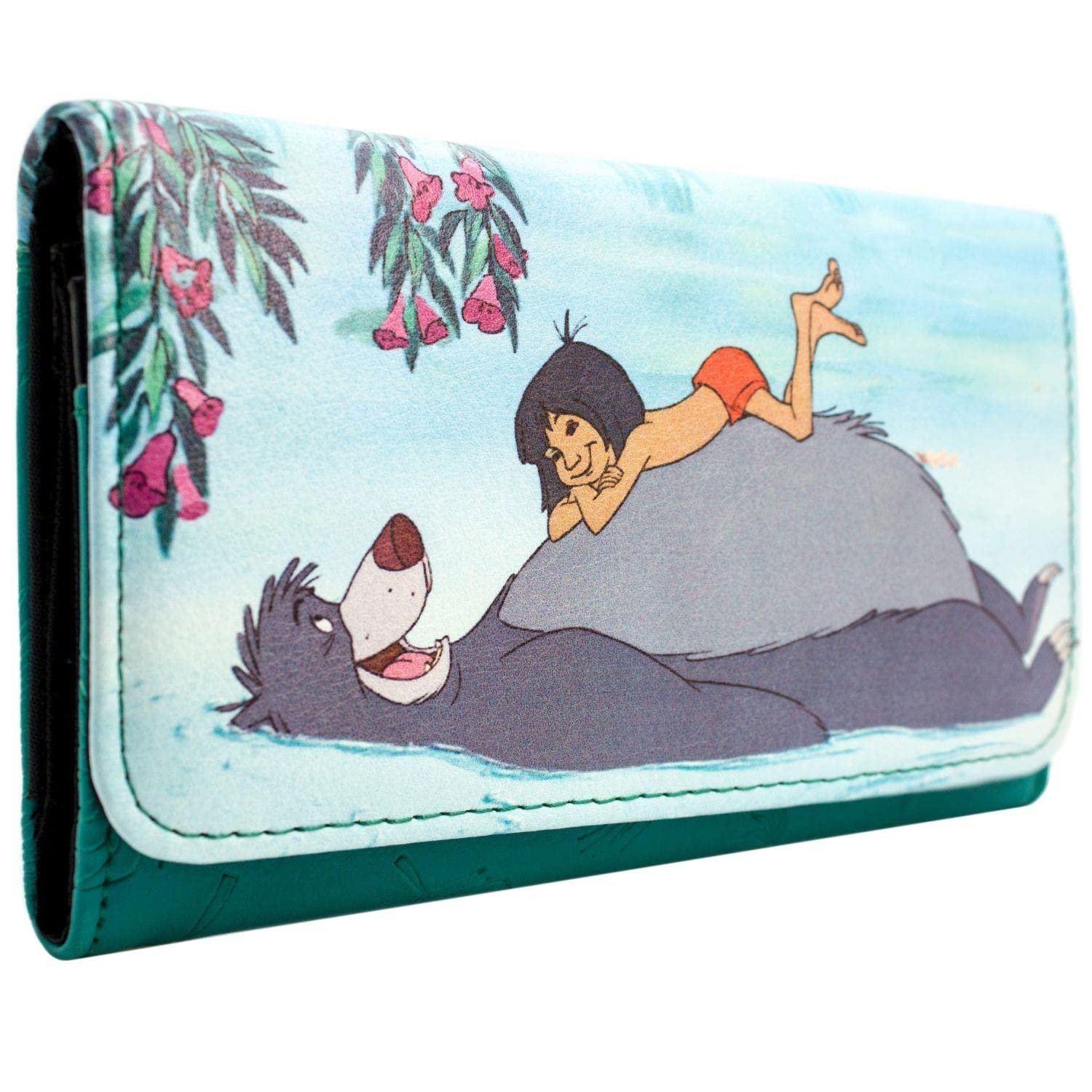 Кошелек The Jungle Book Baloo Bare Necessities Трехстворчатый Зеленый, Стандартный размер, фото №1