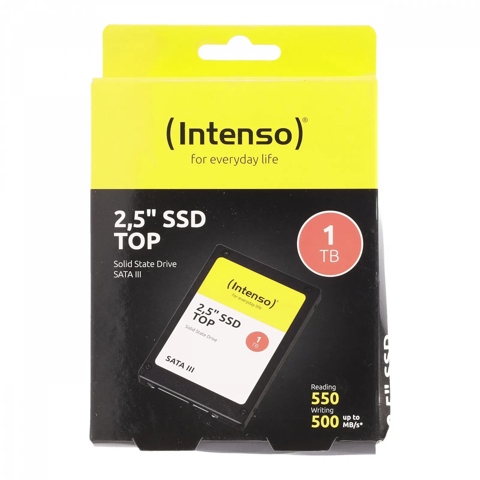 Внутрішній SSD-накопичувач Intenso SATA III Top 1 TB 520 MB/s 2.5 дюйма Black, фото №3 Внутрішній SSD-накопичувач Intenso SATA III Top 1 TB 520 MB/s 2.5 дюйма Black, фото №3