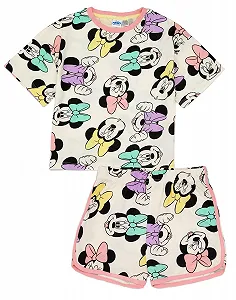 Купити Піжамний набір для дівчат Disney Minnie Mouse з футболкою та шортами Minnie Mouse - Фото 1 Піжамний набір для дівчат Disney Minnie Mouse з футболкою та шортами Minnie Mouse - Фото 1