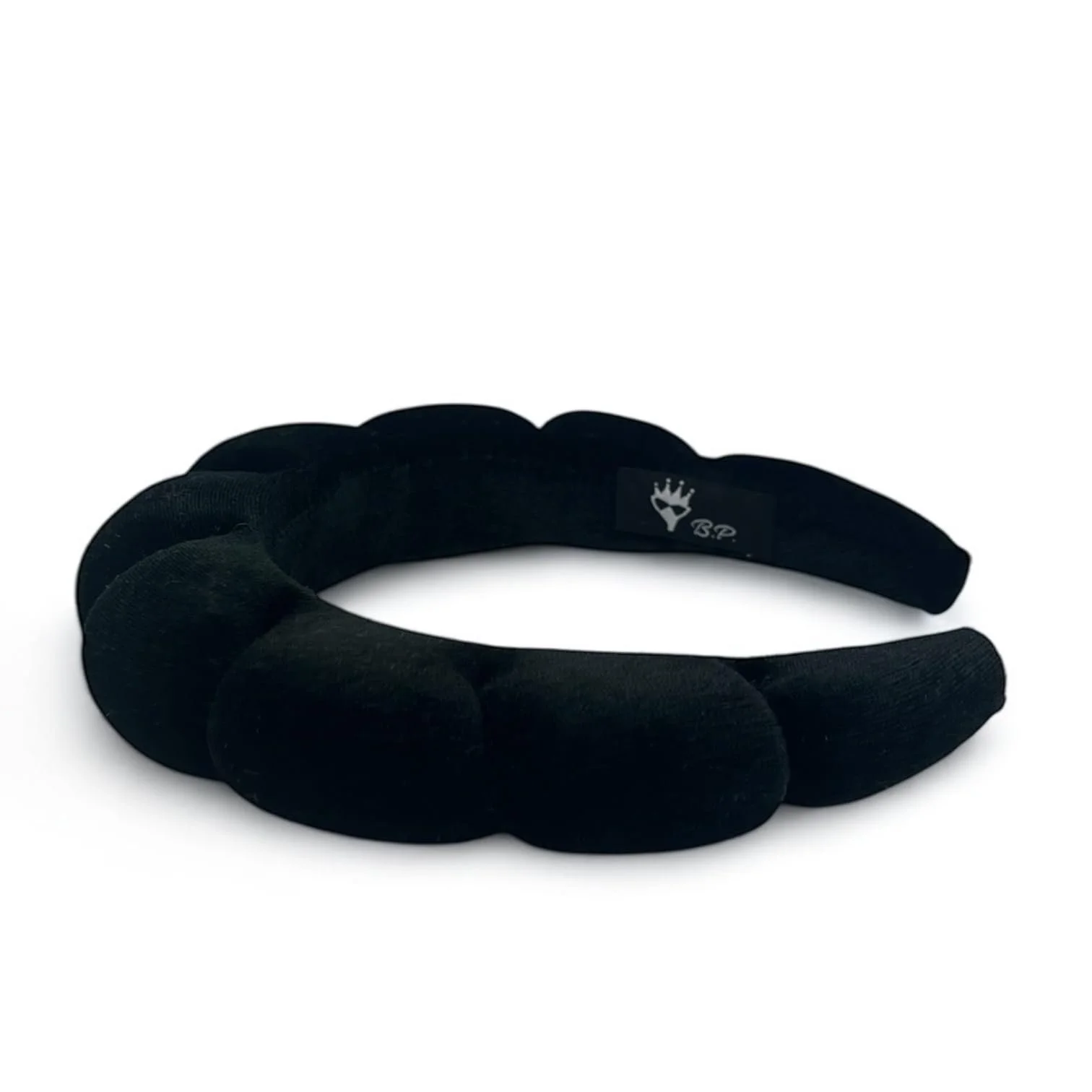 Обруч на голову Бархатная с подкладкой Черный, фото №2