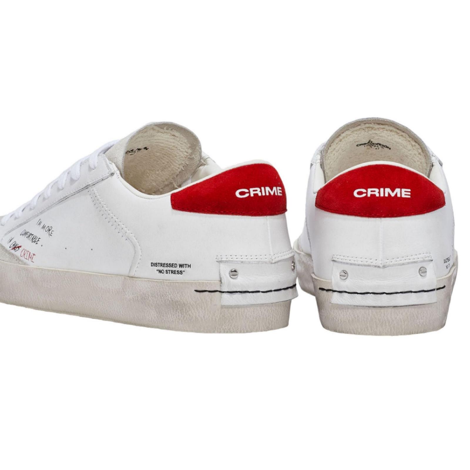 Кроссовки Crime London Distressed U25CR02 16001PP5.10 Белый / Черный, фото №6