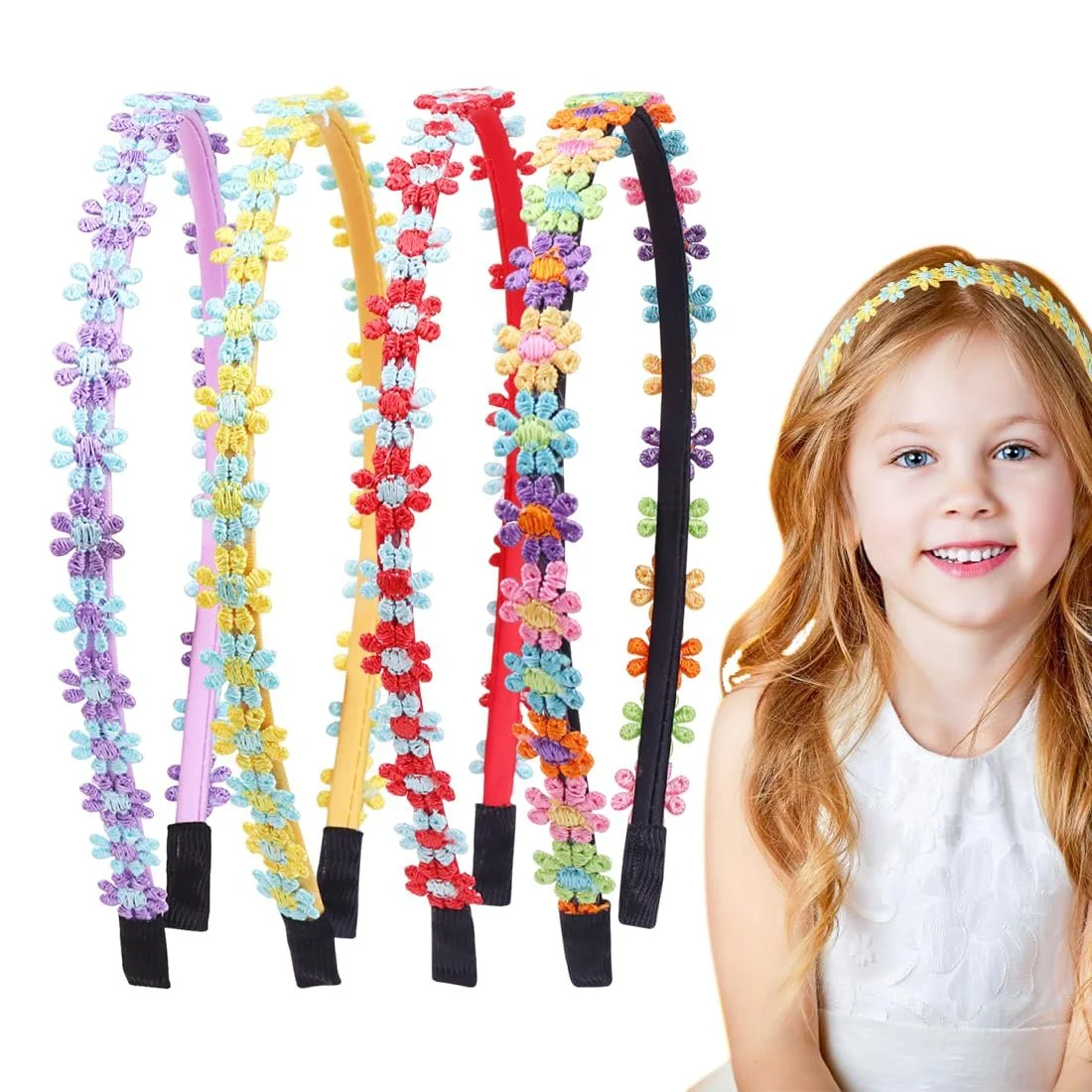 Обруч Квітковий Різні Кольори (4 шт. в упаковці), фото №1