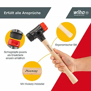 Безопасный мягкий молоток Wiha Safety 83238040 уровень твердости 5 круглый пластмассовый черный/оранжевый/прозрачный цена на synthetic.ua - Фото 1 Безопасный мягкий молоток Wiha Safety 83238040 уровень твердости 5 круглый пластмассовый черный/оранжевый/прозрачный synthetic.ua - Фото 1