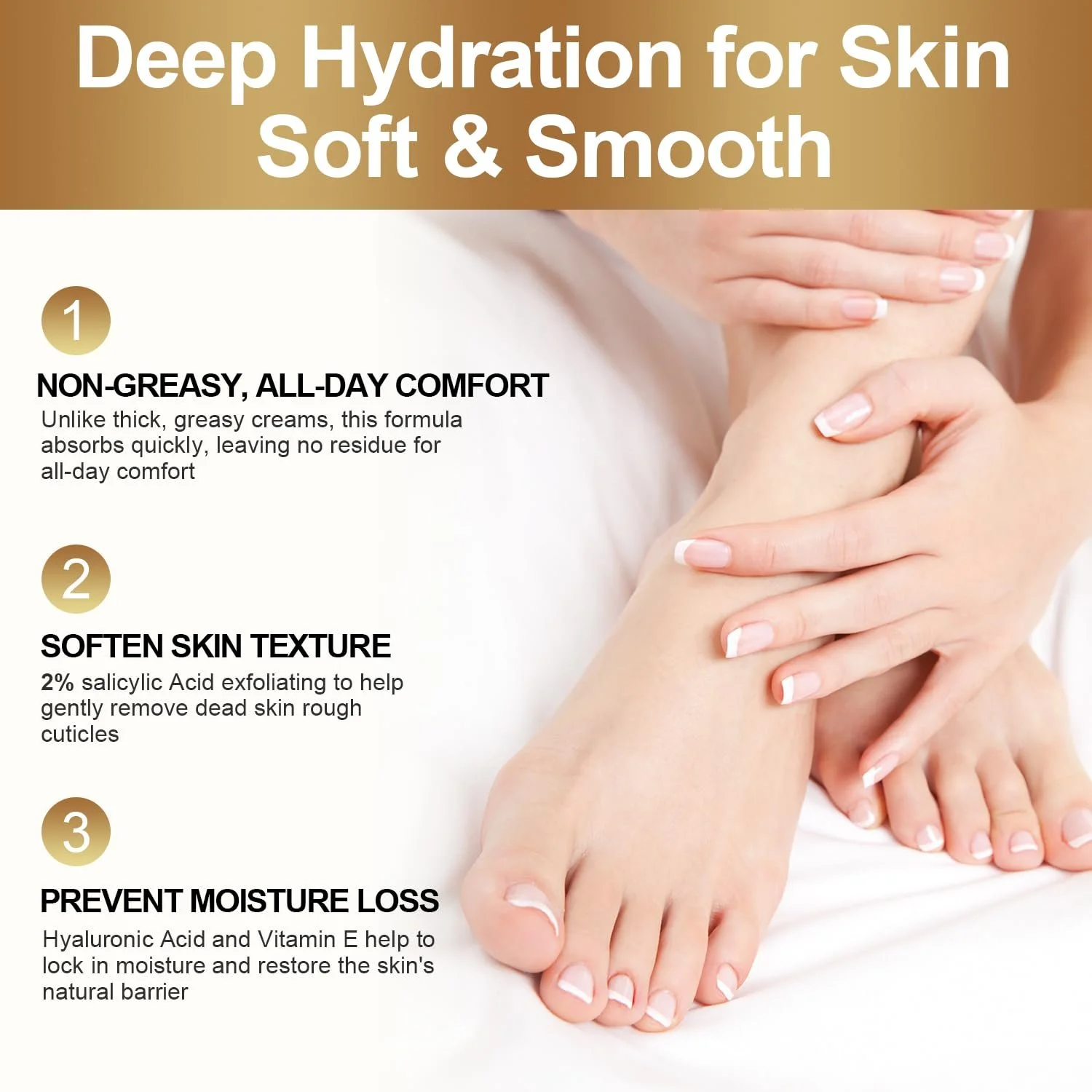 Крем для ног и рук Urea Cream 60% увлажняющий против трещин, фото №3