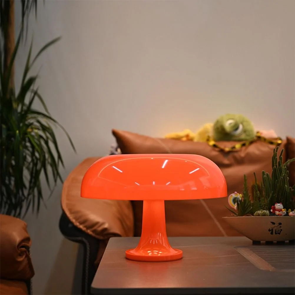 Настільна лампа Mushroom LED Помаранчева 32 x 23 см., фото №5