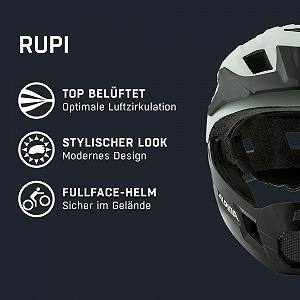 Шолом Alpina Rupi Fullface для дітей та підлітків, з регульованою посадкою та оптимальною вентиляцією synthetic.ua - Фото 1
