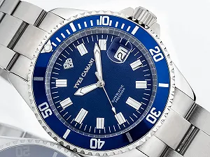 Часы Кварцевые Мужские Yves Camani Anwen YC1065-C Сталь Нержавеющая Синий / Серебряный, серебристый, Браслет synthetic.ua - Фото 1