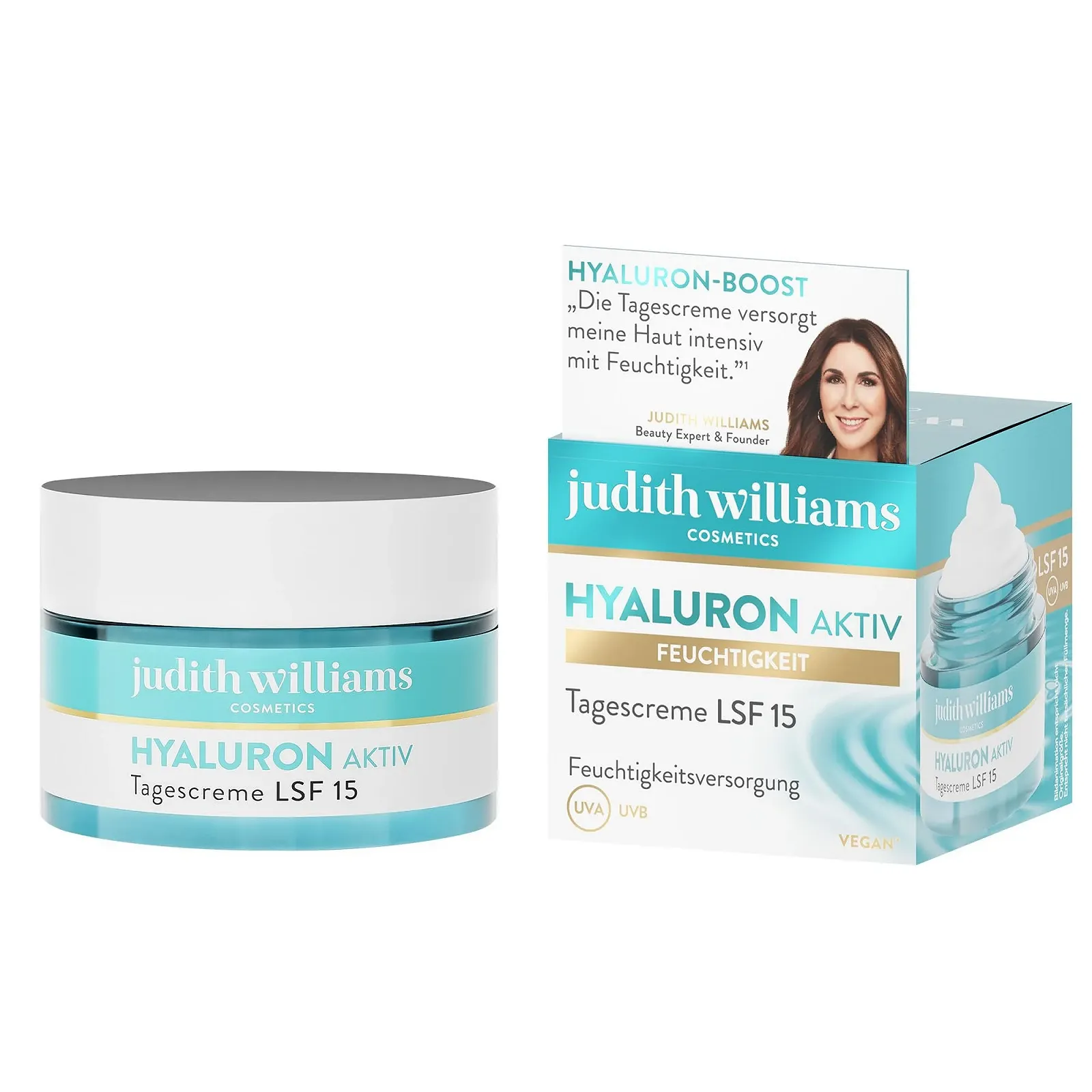 Набір для догляду за обличчям Judith Williams Hyaluronic Active Day and Night Cream 2 x 50 мл, фото №4 Набір для догляду за обличчям Judith Williams Hyaluronic Active Day and Night Cream 2 x 50 мл, фото №4