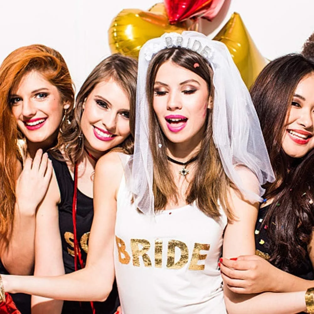 Обруч Невеста Серебристый, фото №3