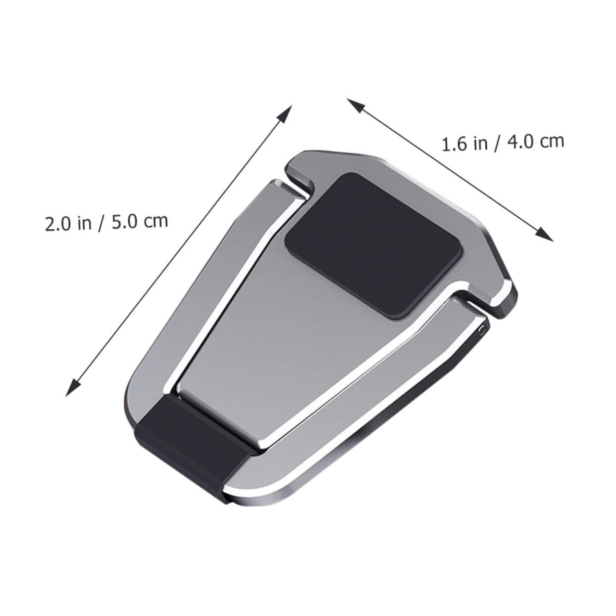Подставка для ноутбука NUOBESTY из алюминиевого сплава, маленькая и компактная подставка для охлаждения ноутбука, подставка для клавиатуры ПК с углом наклона для оптимальной теплопередачи и надежного удержания, фото №3